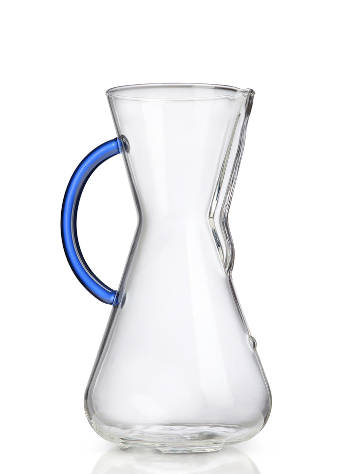 Three Cup Sapphire Glass Handle CHEMEX