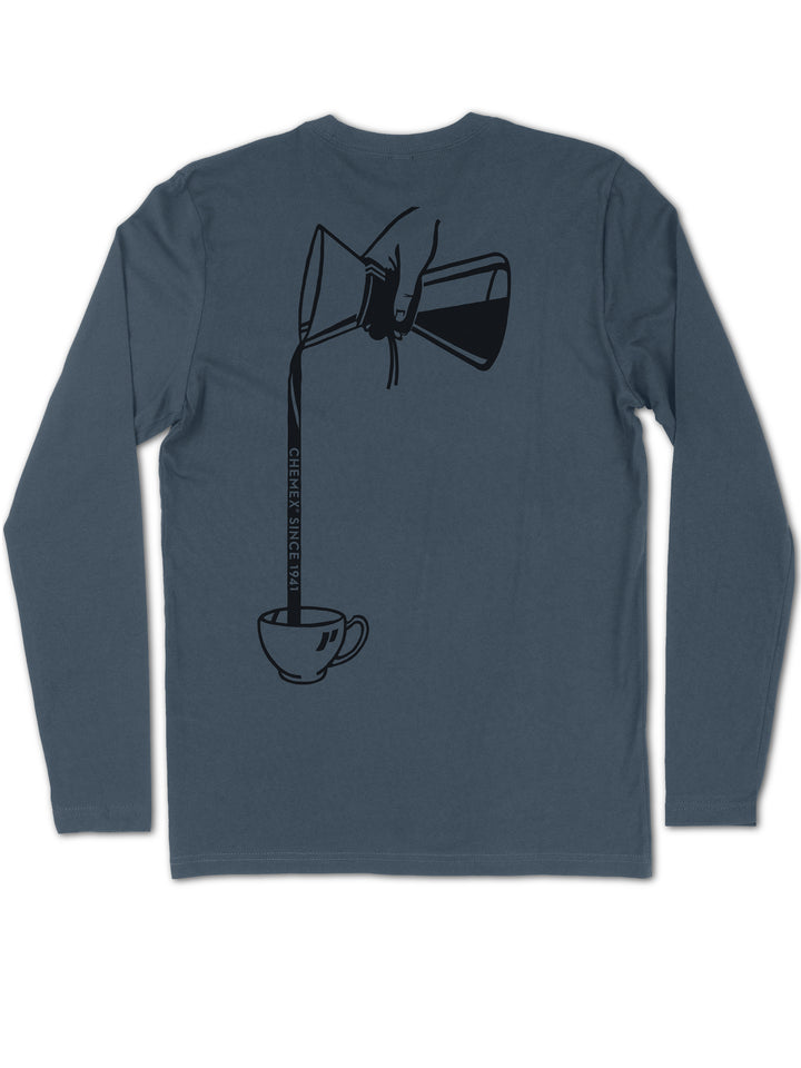The CHEMEX® Pour Long Sleeve T-Shirt Back
