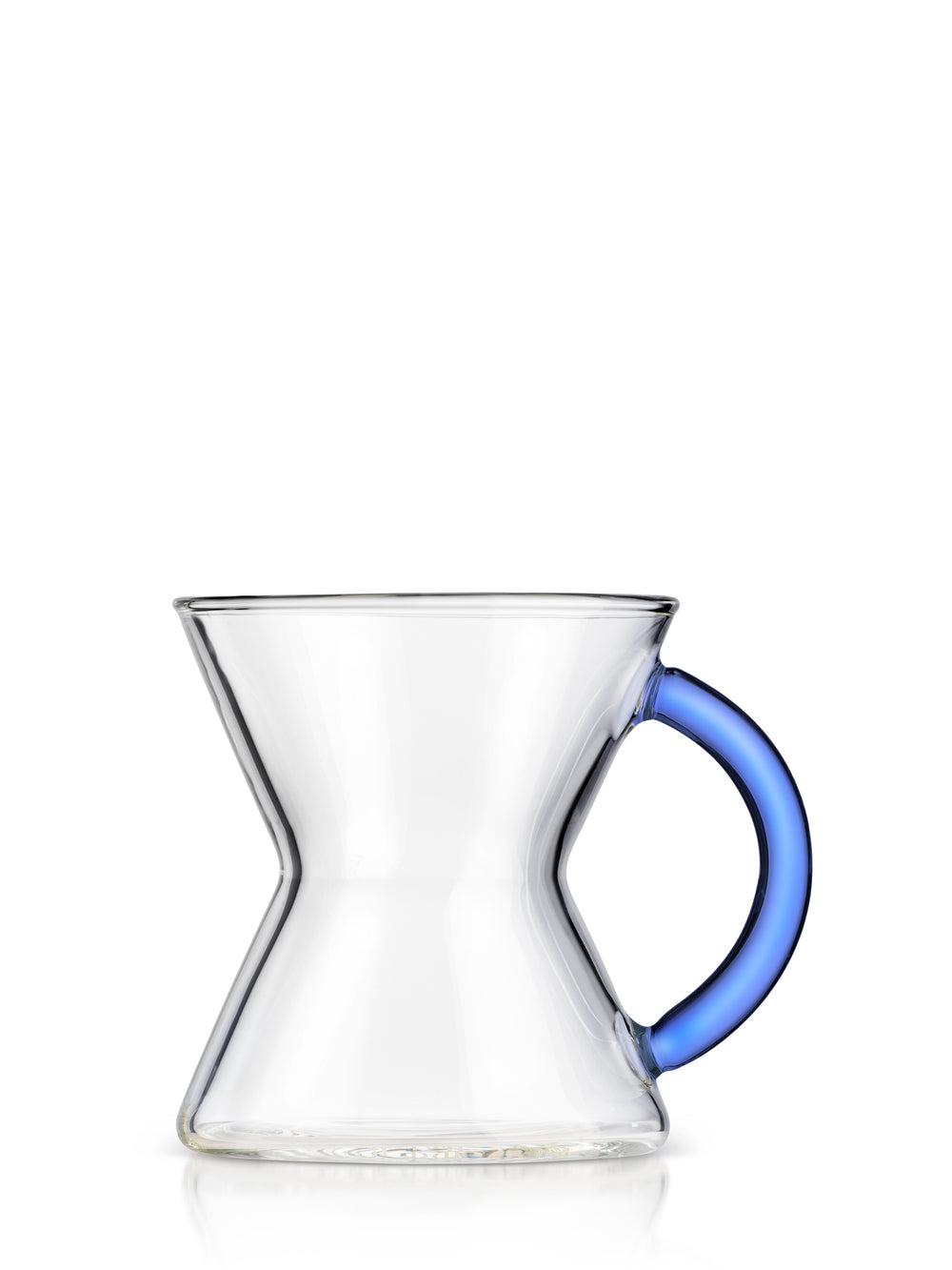 CHEMEX® Glass Mug with sapphire handle