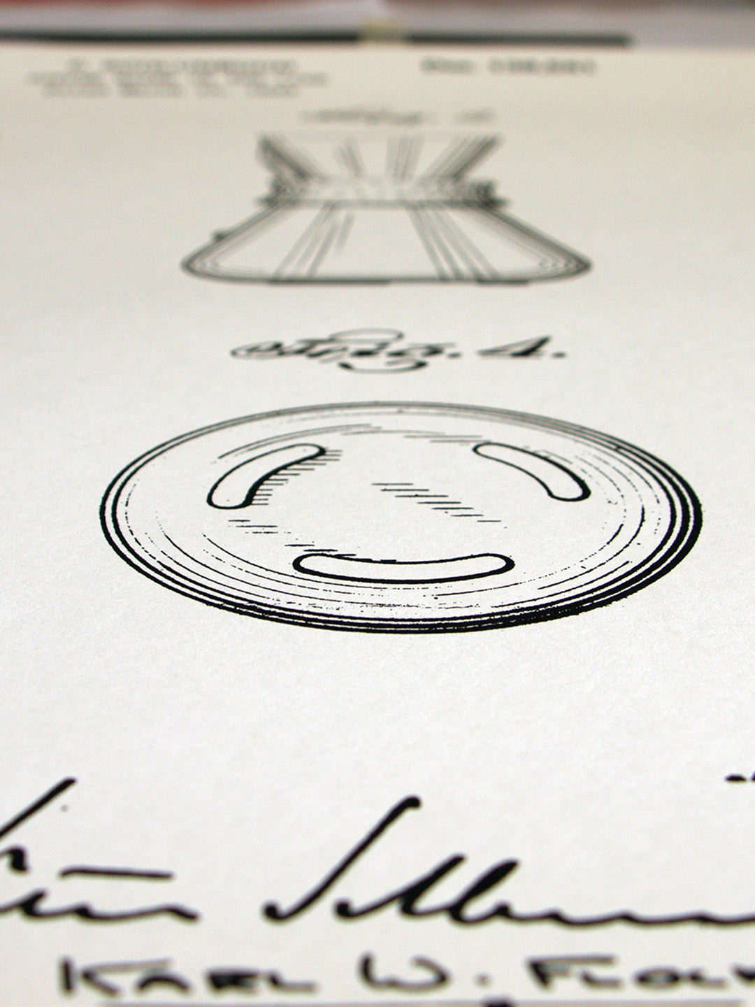 Patent Poster Coffeemaker 1944 close-up