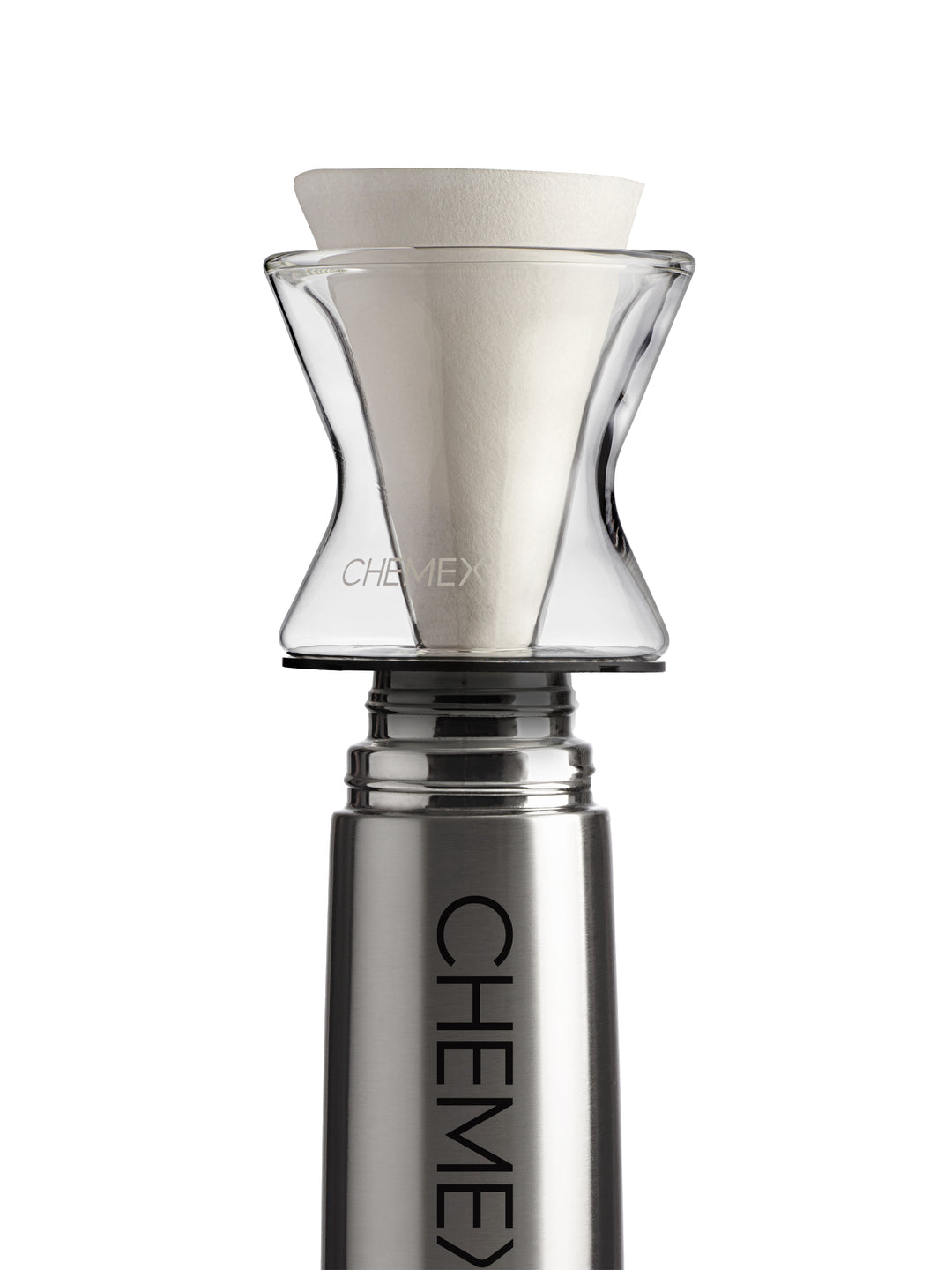 Chemex Traveler Bundle with a white half moon Filter