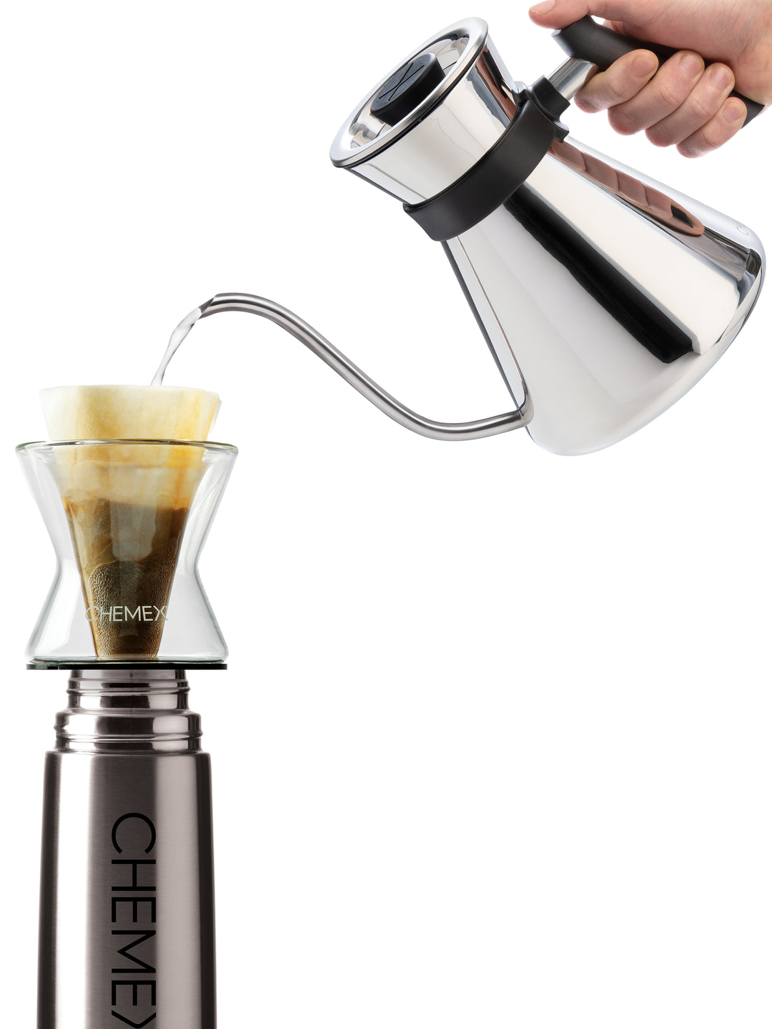 Chettle brewing into the Funnex and Thermos