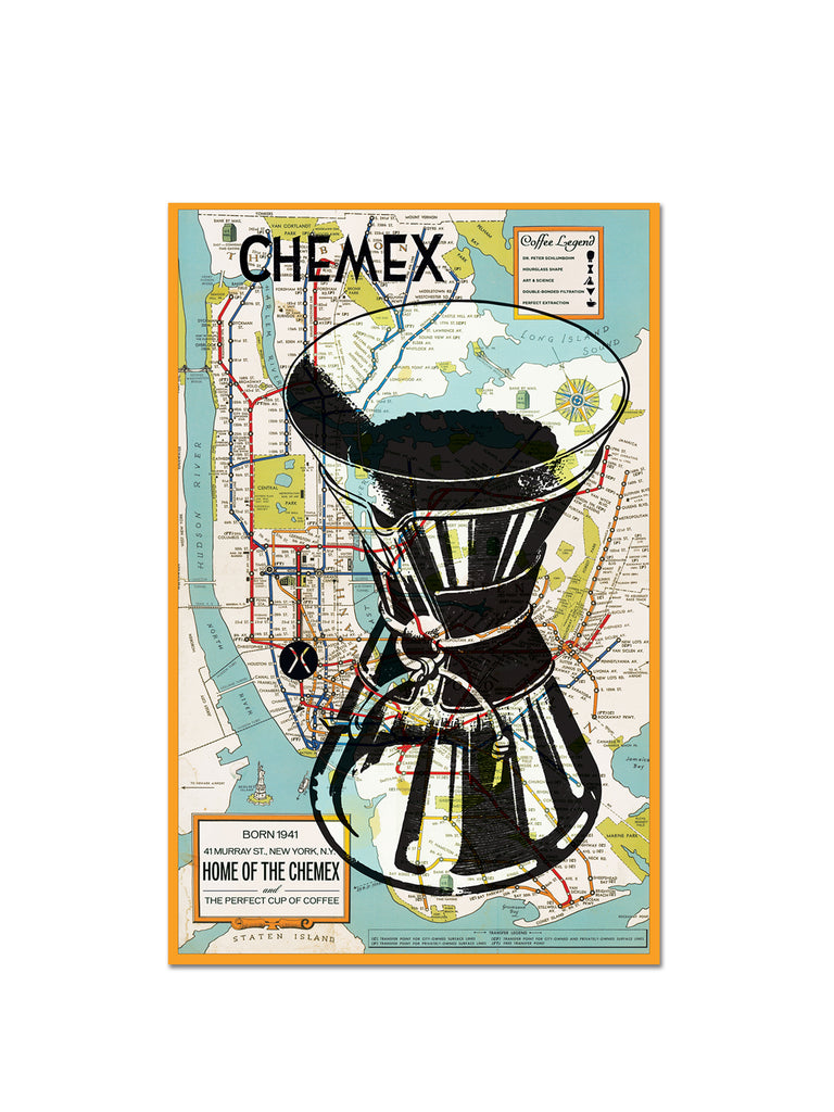 カメックス　ポスター Home of the CHEMEX Poster – Chemex Coffeemakers & Filters