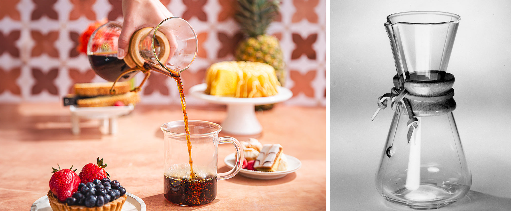 Three Cup Handblown CHEMEX® – Chemex Coffeemakers & Filters