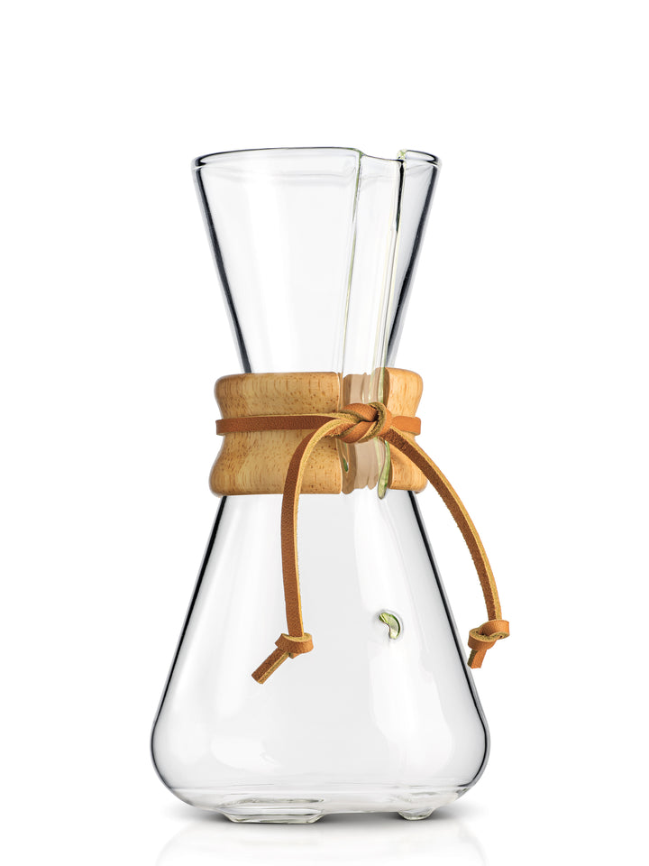 Three Cup Handblown CHEMEX