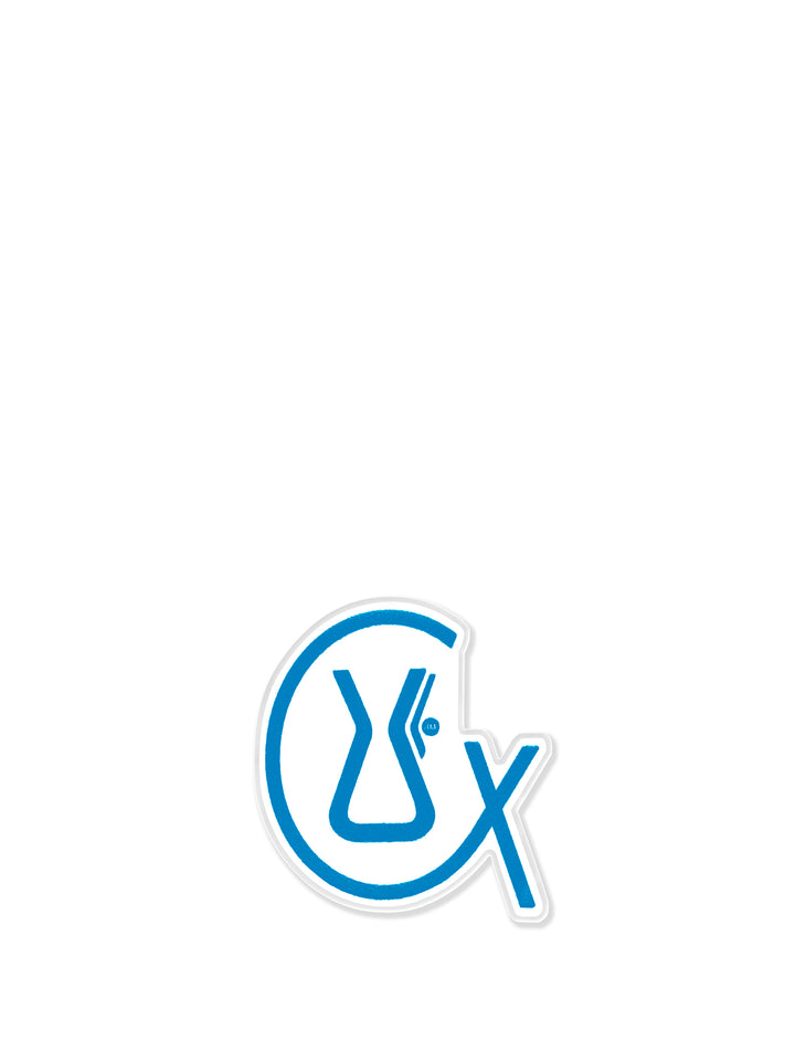 CHEMEX CX graphic symbol acrylic pin