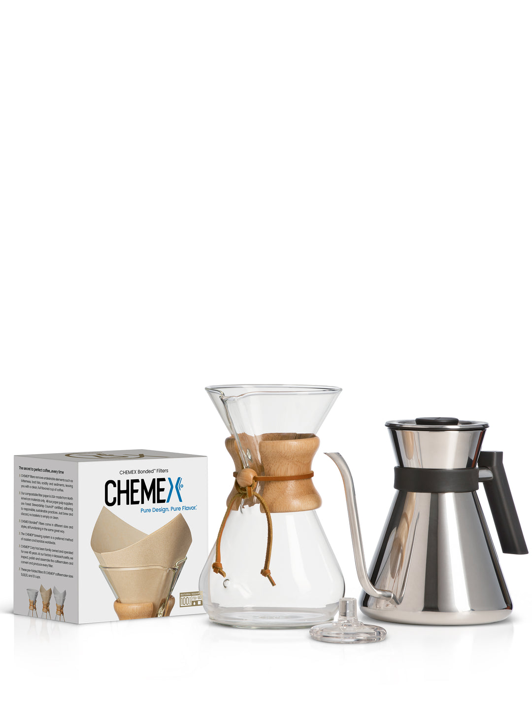 The Chettle® Kit with natural square filters and polished Chettle