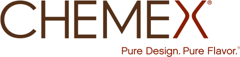 CHEMEX — Pure Design. Pure Flavor. — refreshed wordmark, 2013